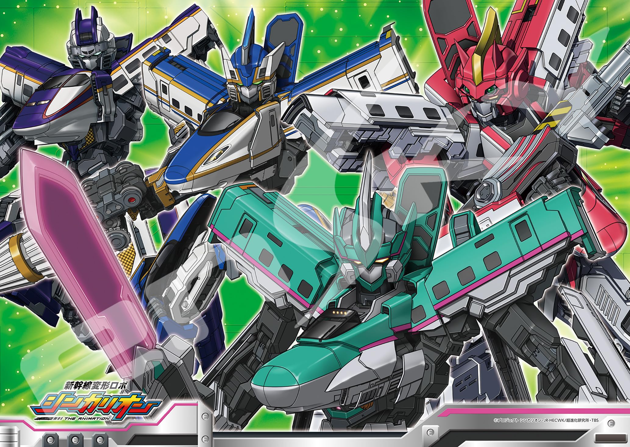 

ENSKY Shinkansen Transforming Robot Shinkalion Puzzle Set 54 & 80 Pieces PS-18