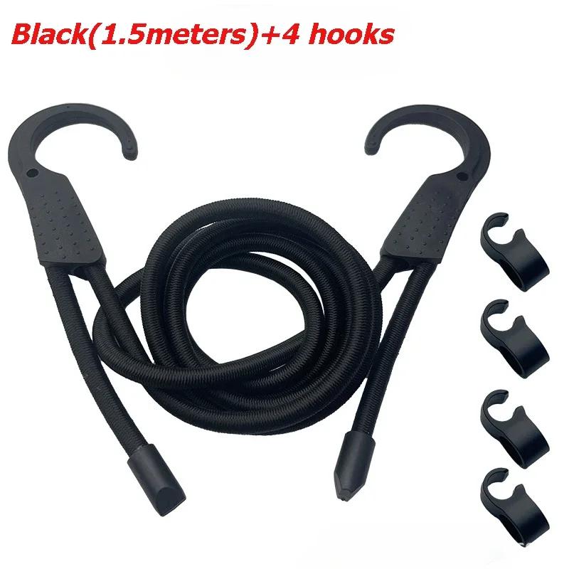 

1.5M/3M Elastic Strap Adjustable Tension Belt Car Clothesline Hook Cargo Luggage Lashing Buckle Rope For Motorcycle Travel