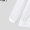 INCERUN Herren Langarm Aushöhlen Lose Kapuzen Sweatshirts Tops