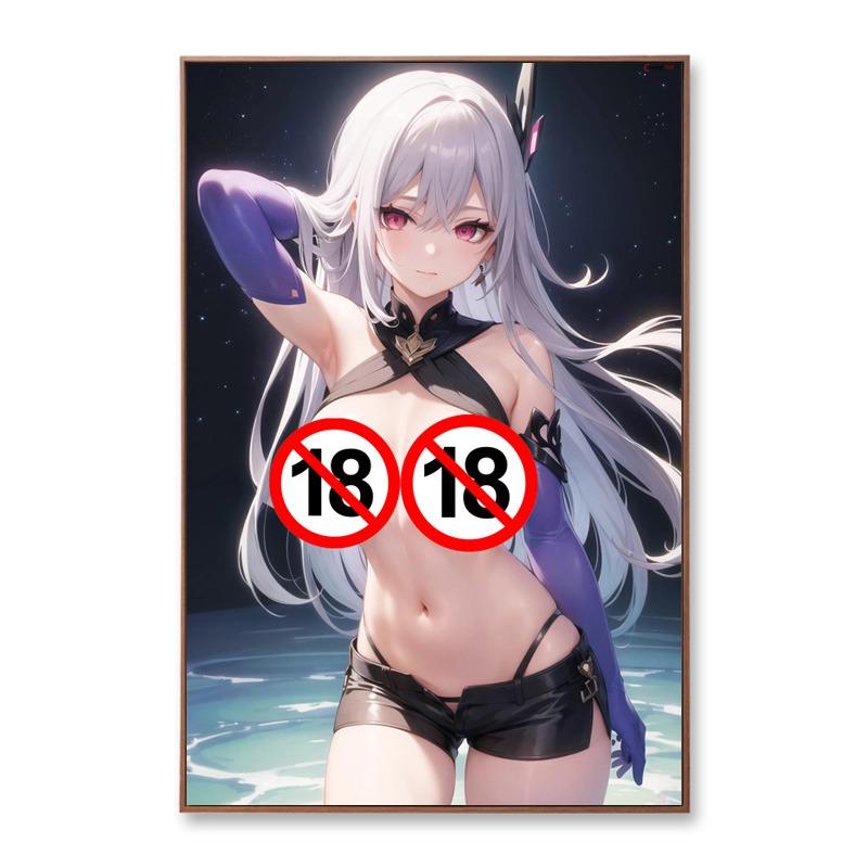 Pornografische Anime-Mädchen Sexy Skirk Nude Unzensierte Poster Wand Kunstdruck Raumdekoration Leinwand Gemälde Kein Rahmen