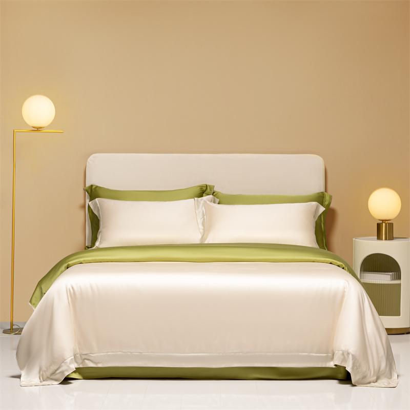 Silk Like Silky Cooling Duvet Cover Pillowcases 3Pcs Summer Lyocell Quality Bedding Set Single Double Queen Wrinkle Resistant