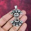 White Topaz Gemstone 925 Sterling Silver Handmade Wonderful Jewelry Pendant, For Memorial Day