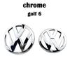 hijk1 Black car Front Grill Emblem Rear Trunk Badge Logo Golf 6 7 7.5 MK6 MK7 MK8 Polo 1set For Volkswagen VW Sticker Accessories