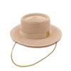 Summer straw hat hand-woven with straw bow ribbon outdoor travel sun protection beach hat sun hat  hats for woman