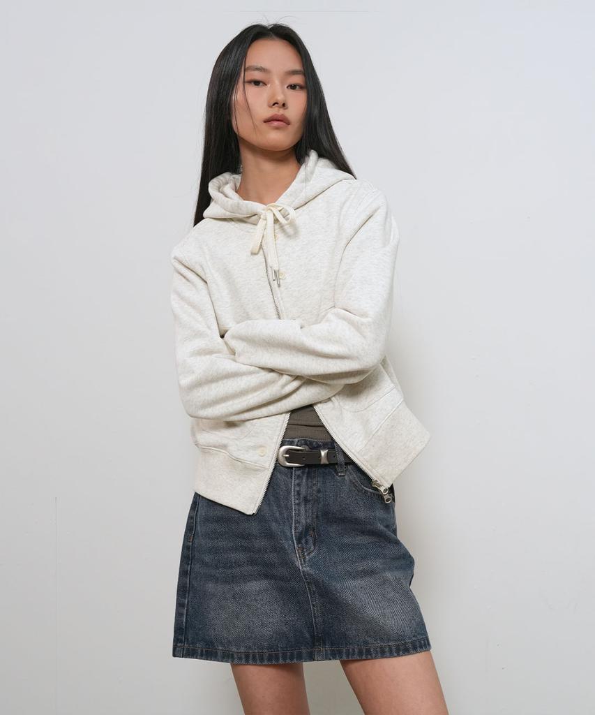 General Idea Washed Denim Mini Skirt [Dark Blue] / Gf1Lsk502