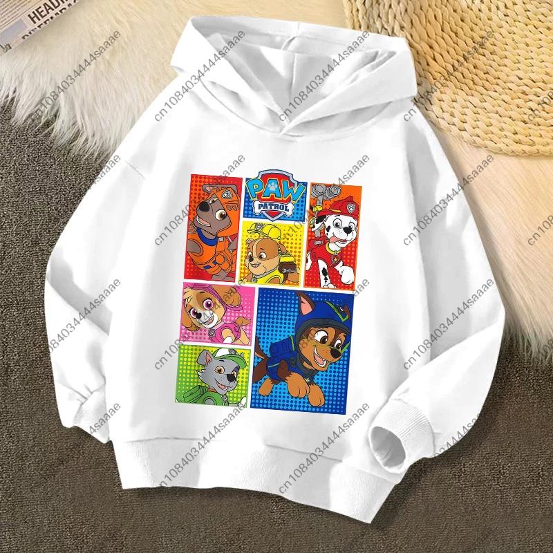 Cute PAW Patrol Kids Hoodies Skye Rubble Print Sweatshirt Trendy Long Sleeve Pullover Toddler Boys Girls Daily Outfit Gifts