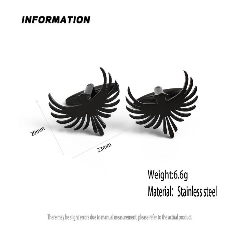 New Charm Chinese Style Phoenix Bird Men's Brooch Cufflinks Suit Dress Accessories Personalized Versatile Clothing