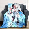 Football Messi Blanket Warmthful Decor Perfect for Office Chair Sofa Office for All Seasons Warmthful Decor Ideal Gift For Birthday Valentine'S Day