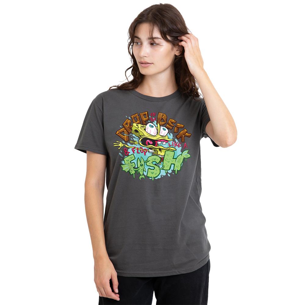 SpongeBob SquarePants Unisex Adult Drop And Flop T-Shirt