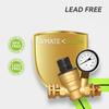 RVMATE RV Water Pressure Regulator, Brass Lead-Free Water Pressure Reducer Kit, Adjustable Valve With Inlet Screen Filter, For Camper Travel Trailer