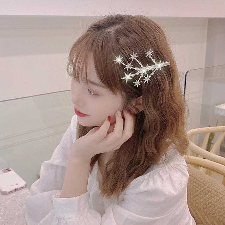 Stella Cristallo Dolce Per Donne Ragazze Copricapo Strass Fermagli per Capelli Fermaglio Accessori per Capelli Clip Laterale Barrettes