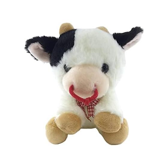 Stuffed toy cow sitting S F0273