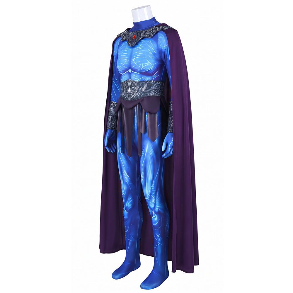 Skeletor Cosplay Costume Halloween Role Playing Outfit Masters of the Universe He-Man Villain Costume Fancy Dress Party