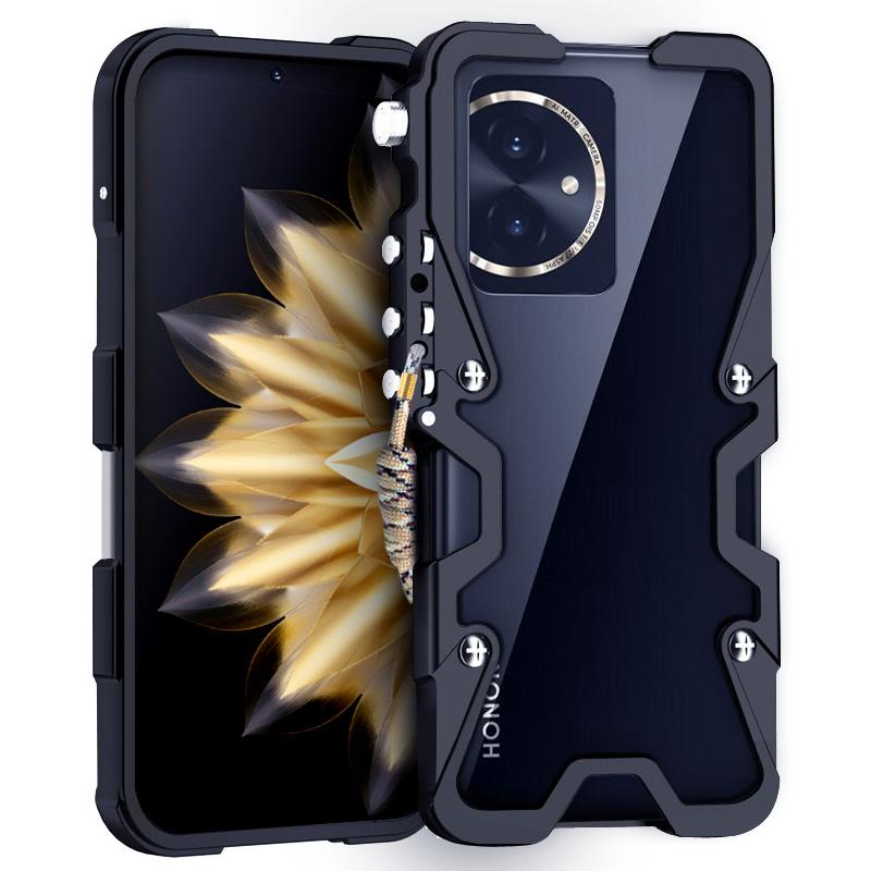Voor Honor 60/60 SE/70 5G/80 5G/90/100 5G Hoesje Aluminiumlegering Metaal Anti-val Telefoonhoesje