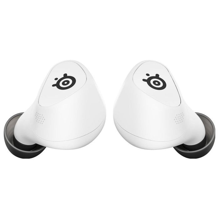 Ecouteurs intra auriculaires sans fil Bluetooth SteelSeries Arctis GameBuds avec réduction de bruit pour PS Blanc