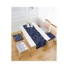 Sailor Concept Digital Printed Chair Cushion Set / 4 Pieces 40×40cm Square Chair Cushions and 1 Piece Runner
