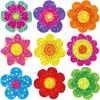 500Pcs Flower Sticker Glittering Seal Sticker Adhesive Wrapping Label for Scrapbooking Packaging Kids Rewarding Sticker