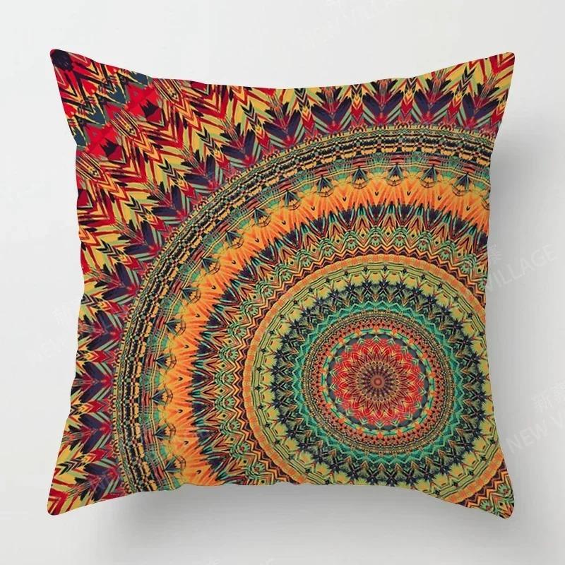 

Осенний домашний декоративный диван Мандала Чехол для подушки в стиле бохо Осенний чехол для подушки в гостиную 45x45cm