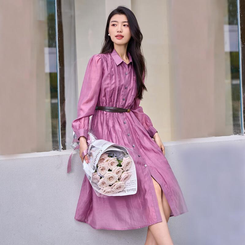 

Iveni Women s Mid-Length Long Sleeve POLO Dress AEOQ218 XL