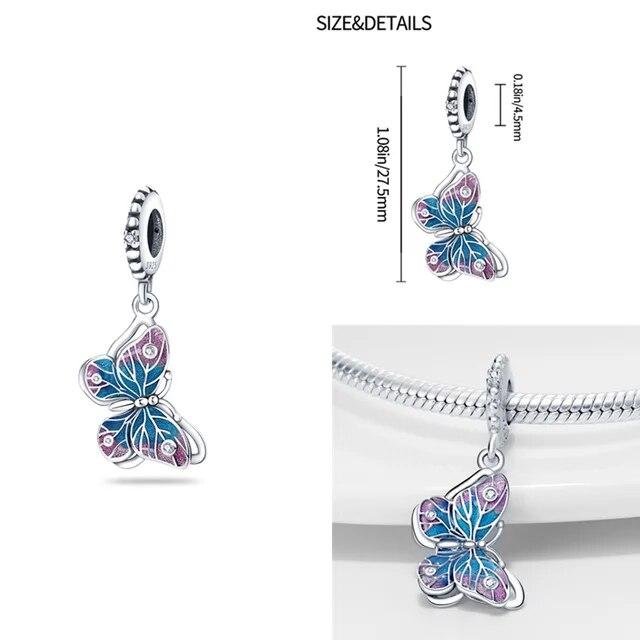 Charms Fit Original Bracelet Real S925 Sterling Silver Beads Luminou Pendants Firefly Ocean Series Dangle Fine Jewelry