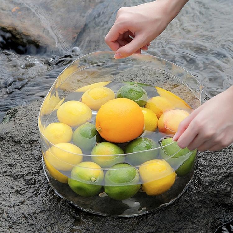 Water Basins Folding Water Bucket Portable Clear Plastic Bucket Space Saving