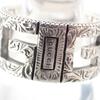 Pre-owned GUCCI SV925 Arabesque Square G Wide Ring, Size 12.5, j56-4