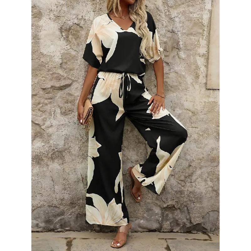 2026 New Spring/Summer Women's Fashion Casual Printed Ladies' Suit
