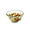 Beaded Edge Transparent Glass Dessert Bowl