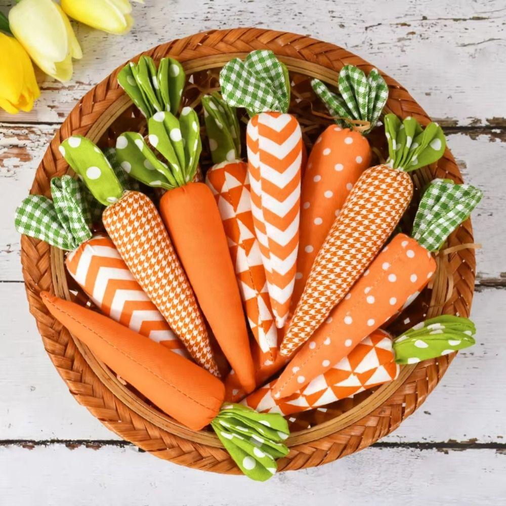 High Quality Easter Carrot Ornaments Soft Fabric Fabric Carrot Decorations Photo Props