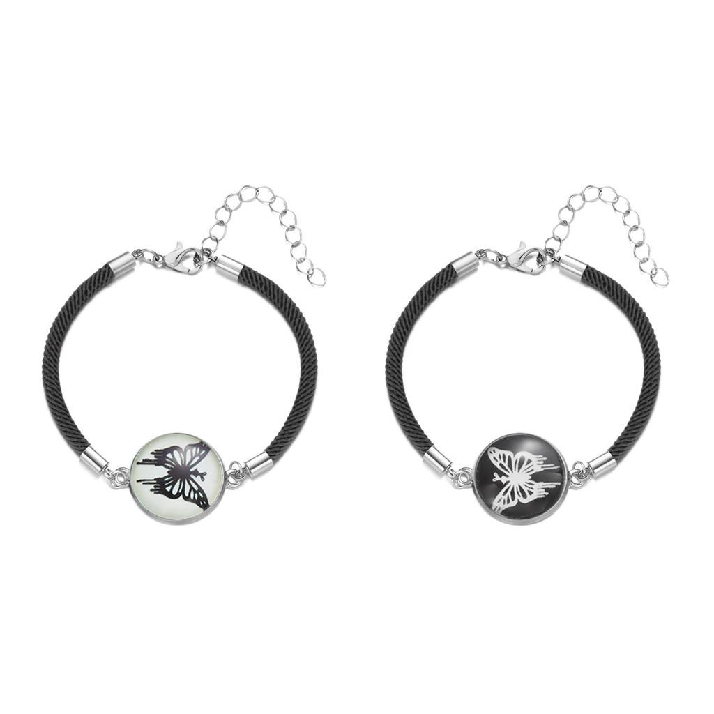 Luminous Handwoven Couple Bracelet Fashion Jewelry For Love Gift