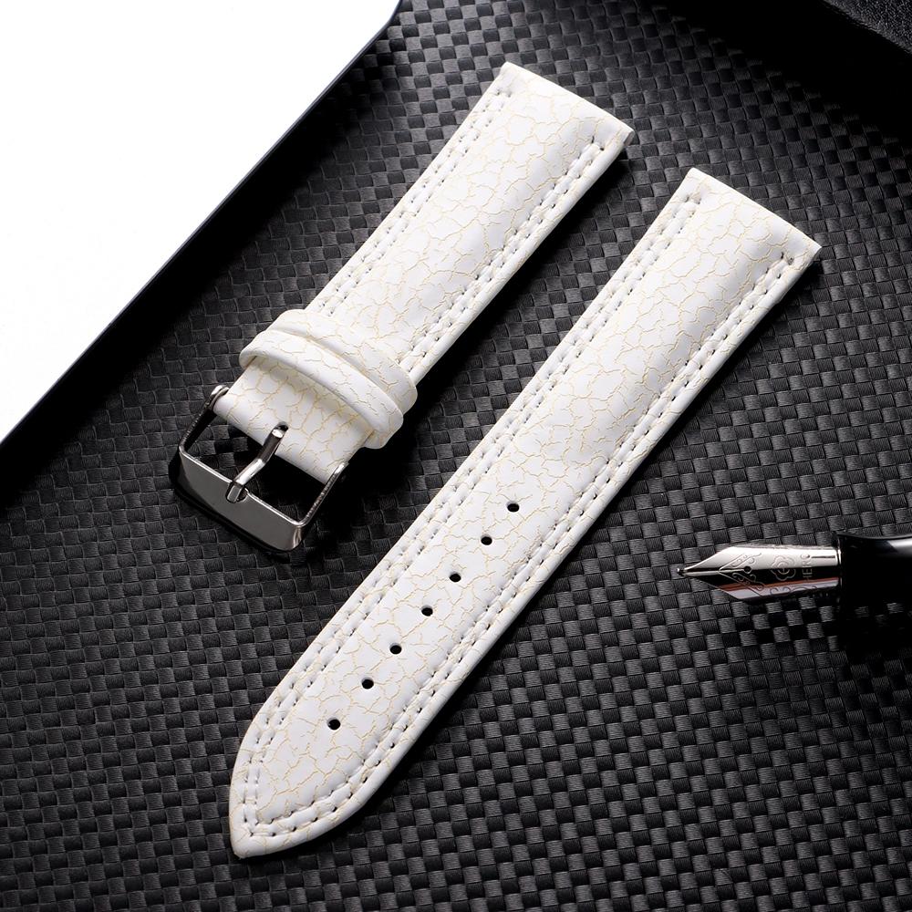 18 20 22mm Crack Pattern Soft Retro watchband Universal Replacement Watch Strap Watchband for Men Women Watch Band Accessories
