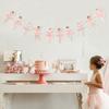 Ballet Girls Birthday Decorations - Ballerina Party Garland,Pink Ballet Banner,Girls Dance Party Hanging Garland Photo Props,Ballerina Wedding Party
