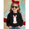 European Size Cute Alpaca Comfortable and Adorable ' Round Neck Sweatshirt, Featuring a Floral Alpaca Print - Casual Loose Pullover