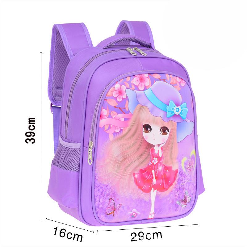 New Cartoon Cute School Backpacks For First And Second Grade Primary School Students Girls' Children'S Double Shoulder Backpacks