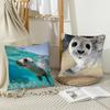 1Pc Seal Sea Cute Funny Pillow Case Fashion Square Pillowcase Bedroom Sofa Room Ins Decoration Leisure