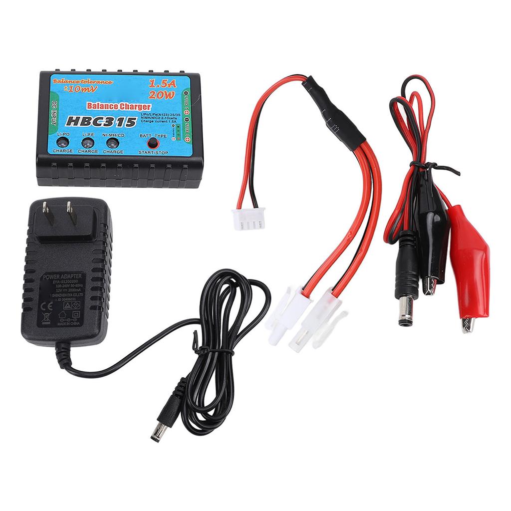 Balance Charger 20W 2?10S NiMH Energy Efficient Portable Lithium Battery Balance Charger