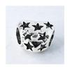Used [Polished] PANDORA Heart Star Charm silver925 Pandora Silver