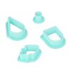 24pcs Green Clay Earring Cutters Various Shapes Boho Clay Cutters  Earrings Making