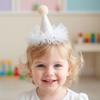 Glitter Birthday Hat Colorful Hair Accessories Lace Headband Hairclip Sparkling Sequin Shining Star Headwear
