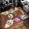 1pc labubu Print Area Rug - Soft, Washable Non-Slip Indoor Mat for Office Chairs, Living Room, Home Office Decorative Rug