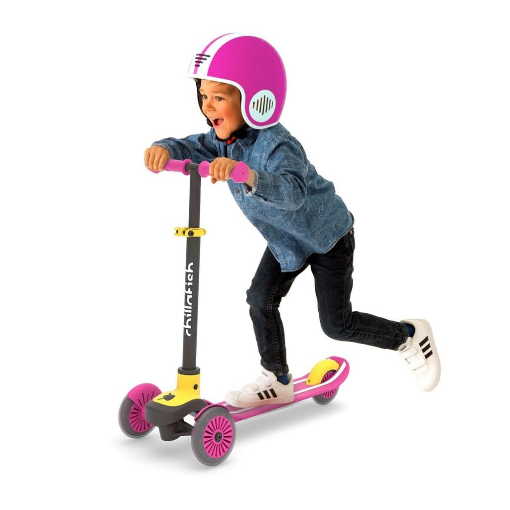 Chillafish Scotty Kick Scooter Pink Scooter CPSC01PIN Genuine Product Foot-operated 3-wheel