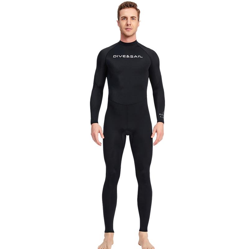 DIVE&SAIL Men's Quick-Dry One-Piece Snorkeling & Surfing Lycra Wetsuit