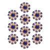 10pcs Royalblue Decorative Brooch Buttons Clothes Accessories Buttons  Holiday Decor