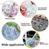 Fake Ice, Clear Fake Ice Cubes Acrylic, 17 Mm 100 PCS Acrylic Decorative Ice Cubes for Photography Accessories Props Decoration Vase Fillers