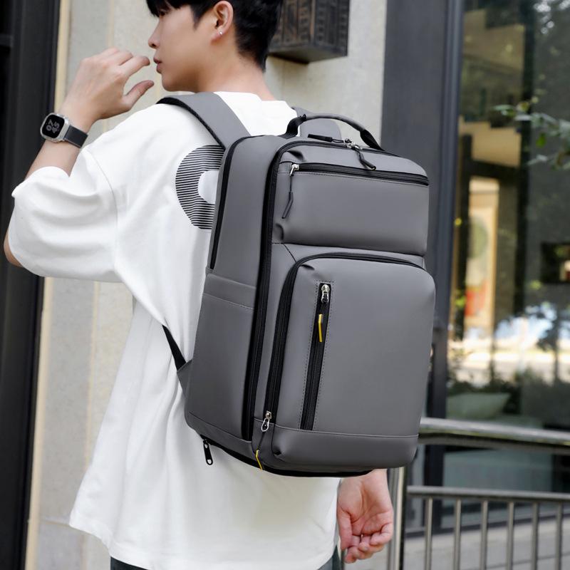 Multifunctional Waterproof Travel Backpack with Laptop and Shoe Compartments, Unisex