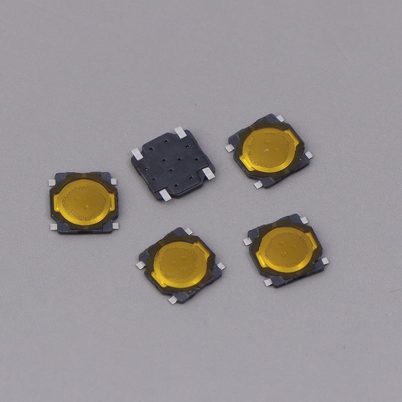 20 Pcs Metal Dome 3.7*3.7*0.35Mm Membrane Button Switch Thin Film Touch Switch 4 Feet Foot Patch Micro Button Switches