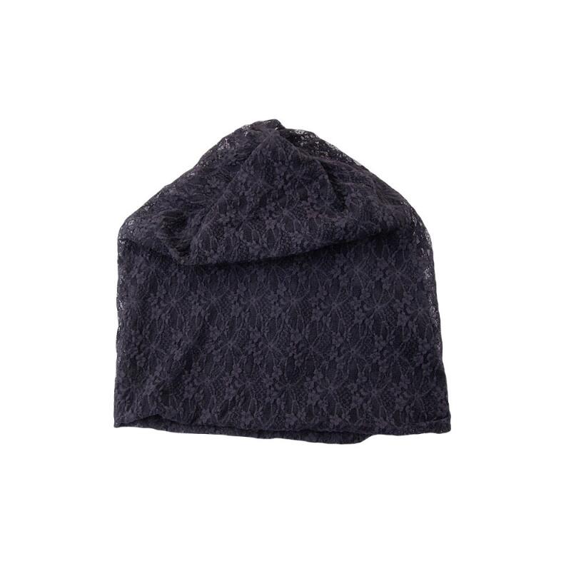 Flower Women s Middle-aged Hair Scarf Indoor Hat Bandana navy blue