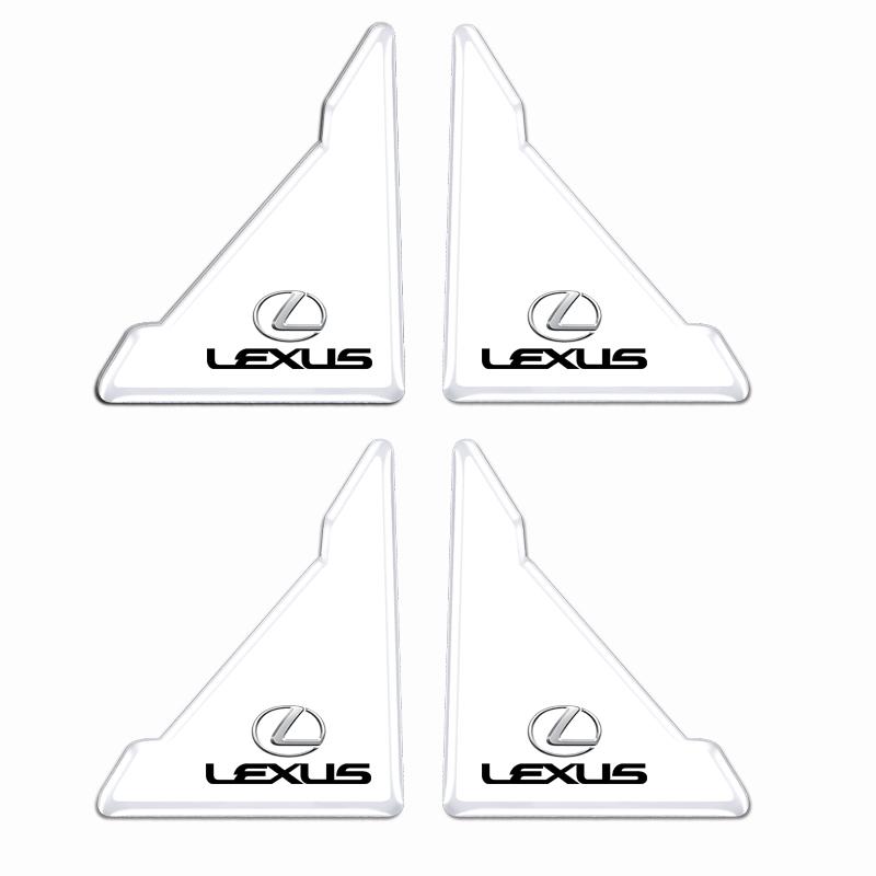 2 Stück durchsichtige Schutzkleber für Autotür-Ecken für Lexus LS LC RZ IS350 ES300 GS350 CT200h GX460 LX570 RX500h NX300 UX260