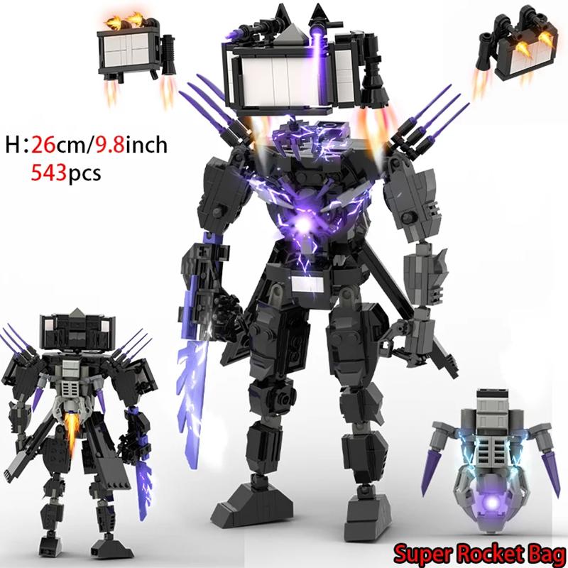MOC Skibidi Toilet Stavebnice Pro Děti Titan Cameraman Speakerman Model Klasické Hračky Pro Kluky Narozeninové Vánoční Dárky