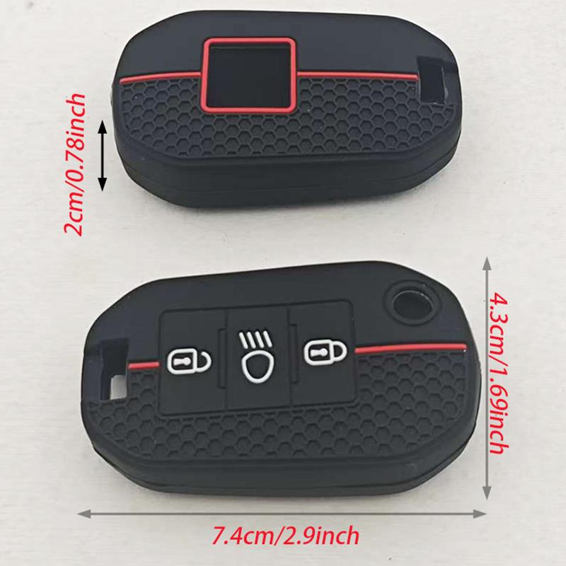 1pcs Silicone Key Cover Car Key Case For Citroen C5 C3 C4 C8 Berlingo and Peugeot Partner Rifter 208 308 508 407 2008 3008